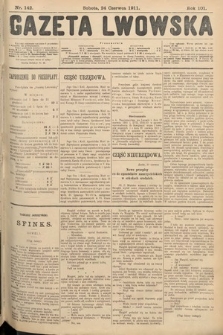 Gazeta Lwowska. 1911, nr 142
