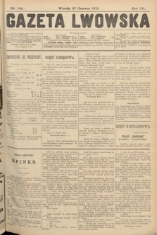 Gazeta Lwowska. 1911, nr 144