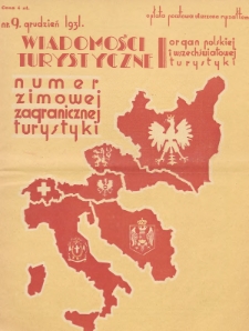 Wiadomości Turystyczne : organ polskiej i wszechświatowej turystyki. R. [1], 1931, nr 9