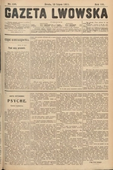 Gazeta Lwowska. 1911, nr 156