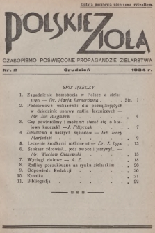 Polskie Zioła : czasopismo poświęcone propagandzie zielarstwa. 1934, nr 2