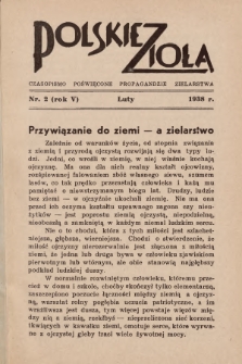 Polskie Zioła : czasopismo poświęcone propagandzie zielarstwa. 1938, nr 2