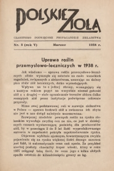 Polskie Zioła : czasopismo poświęcone propagandzie zielarstwa. 1938, nr 3