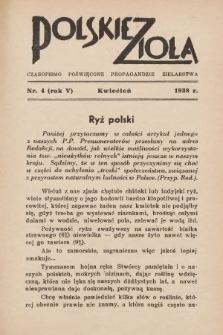 Polskie Zioła : czasopismo poświęcone propagandzie zielarstwa. 1938, nr 4