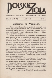 Polskie Zioła : czasopismo poświęcone propagandzie zielarstwa. 1938, nr 11