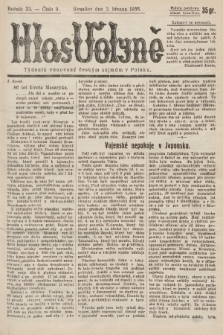 Hlas Volyně : týdeník, věnovaný českým zájmům v Polsku. 1936, č. 9