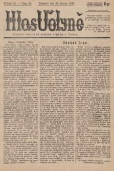 Hlas Volyně : týdeník, věnovaný českým zájmům v Polsku. 1936, č. 24