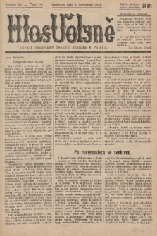 Hlas Volyně : týdeník, věnovaný českým zájmům v Polsku. 1936, č. 25
