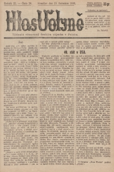 Hlas Volyně : týdeník, věnovaný českým zájmům v Polsku. 1936, č. 26