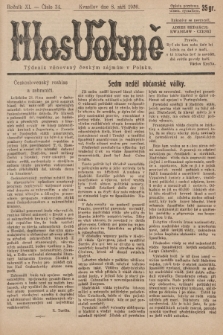 Hlas Volyně : týdeník, věnovaný českým zájmům v Polsku. 1936, č. 34