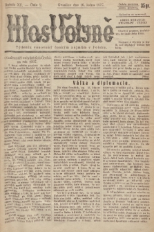 Hlas Volyně : týdeník, věnovaný českým zájmům v Polsku. 1937, č. 2