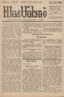 Hlas Volyně : týdeník, věnovaný českým zájmům v Polsku. 1936, č. 48