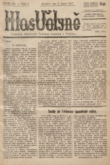 Hlas Volyně : týdeník, věnovaný českým zájmům v Polsku. 1937, č. 5