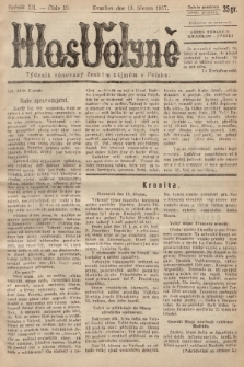 Hlas Volyně : týdeník, věnovaný českým zájmům v Polsku. 1937, č. 10