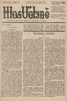 Hlas Volyně : týdeník, věnovaný českým zájmům v Polsku. 1937, č. 33