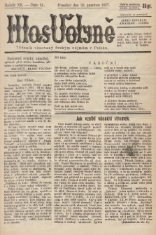 Hlas Volyně : týdeník, věnovaný českým zájmům v Polsku. 1937, č. 51