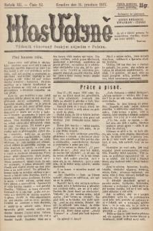 Hlas Volyně : týdeník, věnovaný českým zájmům v Polsku. 1937, č. 52