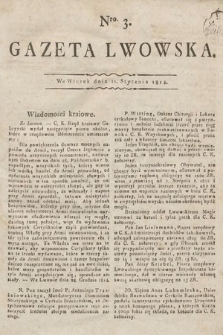 Gazeta Lwowska. 1814, nr 3