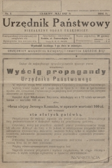 Urzędnik Państwowy : niezależny organ urzędniczy. 1927, nr 5