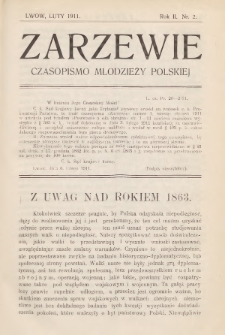 Zarzewie : czasopismo młodzieży polskiej. R. 2, 1911, nr 2