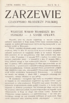 Zarzewie : czasopismo młodzieży polskiej. R. 2, 1911, nr 3