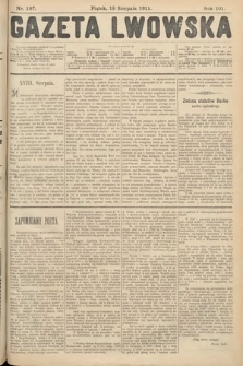 Gazeta Lwowska. 1911, nr 187