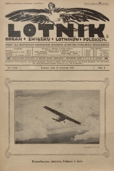 Lotnik : organ Związku Lotników Polskich : pismo dla wszystkich poświęcone sprawom lotnictwa cywilnego i wojskowego. 1925, nr 7 (24)