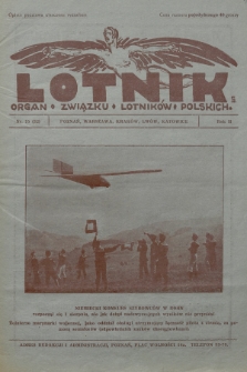 Lotnik : organ Związku Lotników Polskich. [1925], nr 15 (32)
