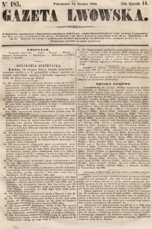 Gazeta Lwowska. 1854, nr 185