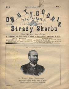 Dwutygodnik Galicyjskiej c. k. Straży Skarbu : czasopismo zawodowe. 1892, nr 3