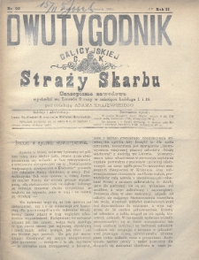 Dwutygodnik Galicyjskiej c. k. Straży Skarbu : czasopismo zawodowe. 1893, nr 22