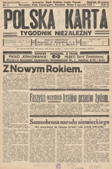 Polska Karta : tygodnik niezależny. 1935, nr 1