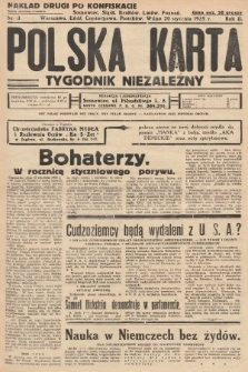 Polska Karta : tygodnik niezależny. 1935, nr 3 (nakład drugi po konfiskacie)