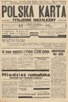 Polska Karta : tygodnik niezależny. 1935, nr 16