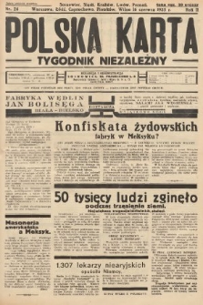 Polska Karta : tygodnik niezależny. 1935, nr 24