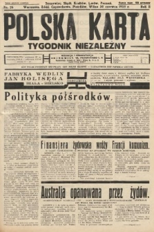 Polska Karta : tygodnik niezależny. 1935, nr 26