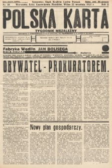 Polska Karta : tygodnik niezależny. 1935, nr 38