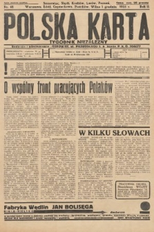Polska Karta : tygodnik niezależny. 1935, nr 48