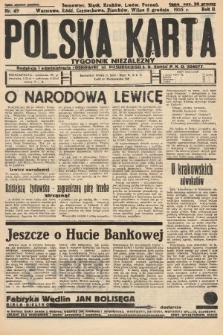 Polska Karta : tygodnik niezależny. 1935, nr 49