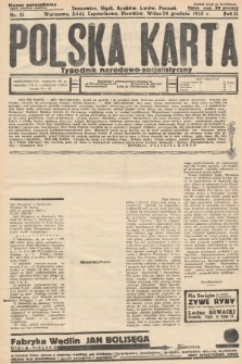 Polska Karta : tygodnik narodowo-socjalistyczny. 1935, nr 51 (nakład drugi po konfiskacie)