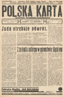 Polska Karta : tygodnik narodowo-socjalistyczny. 1936, nr 3