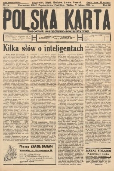 Polska Karta : tygodnik narodowo-socjalistyczny. 1936, nr 6