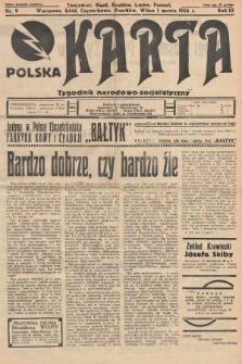 Polska Karta : tygodnik narodowo-socjalistyczny. 1936, nr 9