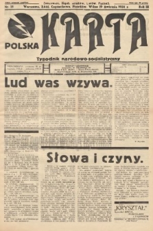 Polska Karta : tygodnik narodowo-socjalistyczny. 1936, nr 15