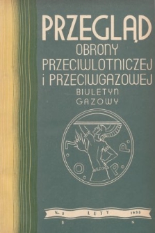 Przegląd Obrony Przeciwlotniczej i Przeciwgazowej : biuletyn gazowy. 1935, nr 2