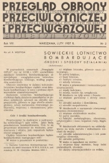 Przegląd Obrony Przeciwlotniczej i Przeciwgazowej : biuletyn gazowy. 1937, nr 2