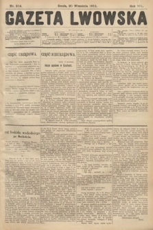 Gazeta Lwowska. 1911, nr 214