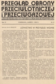 Przegląd Obrony Przeciwlotniczej i Przeciwgazowej : biuletyn gazowy. 1938, nr 3