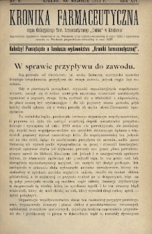 Kronika Farmaceutyczna : organ Galicyjskiego Tow. Farmaceutycznego „Unitas” w Krakowie. 1911, nr 9