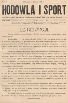 Hodowla i Sport : dwutygodnik poświęcony zagadnieniom hodowli koni oraz sportów konnych. 1928, nr 10